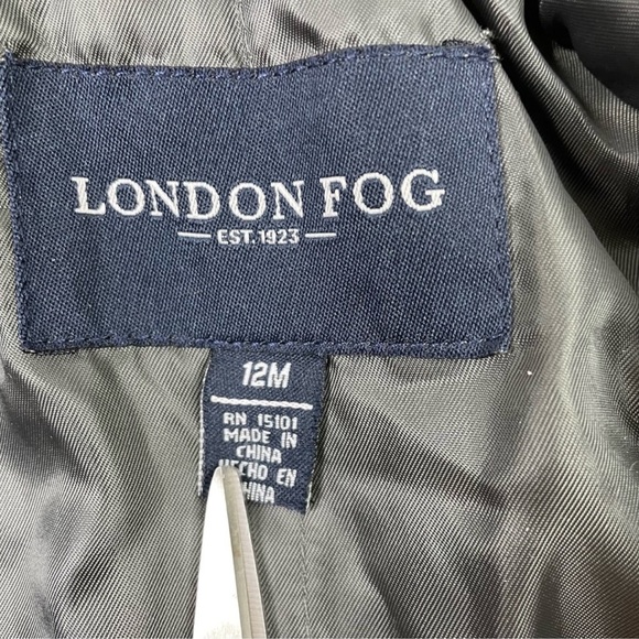 London Fog Gray Pea Coat - Picture 4 of 6